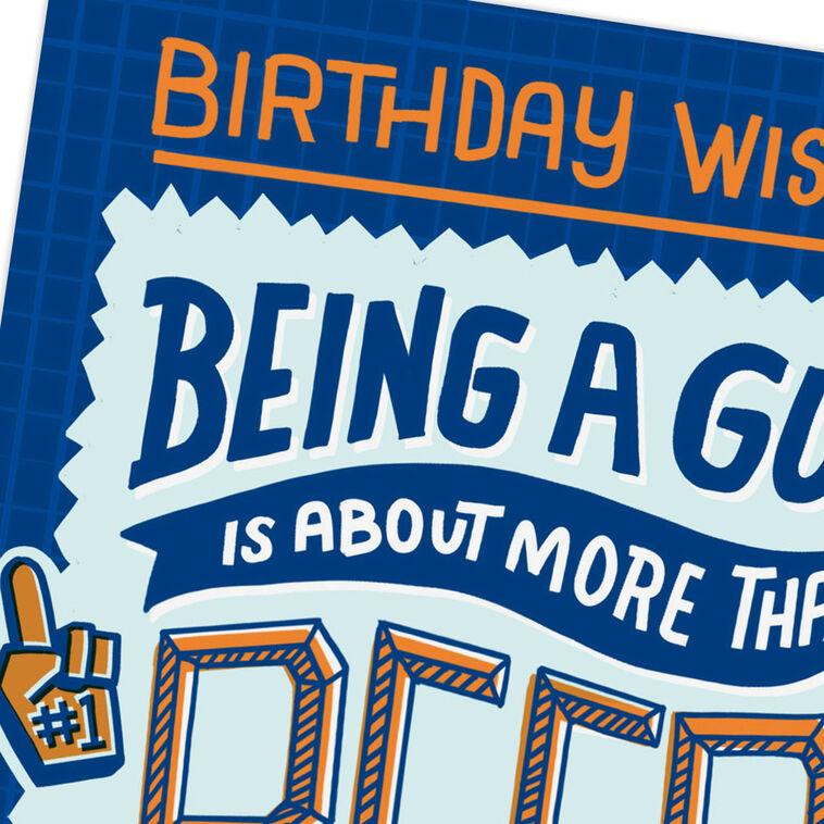 Hallmark Being A Guy Funny Birthday Card For Him
