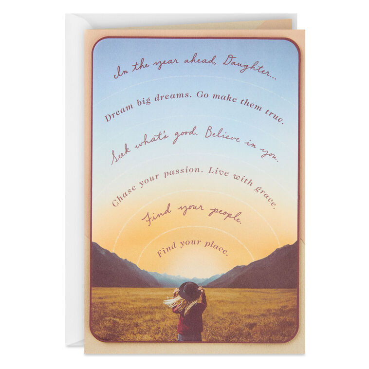 hallmark Believe in You Birthday Card for Daughter