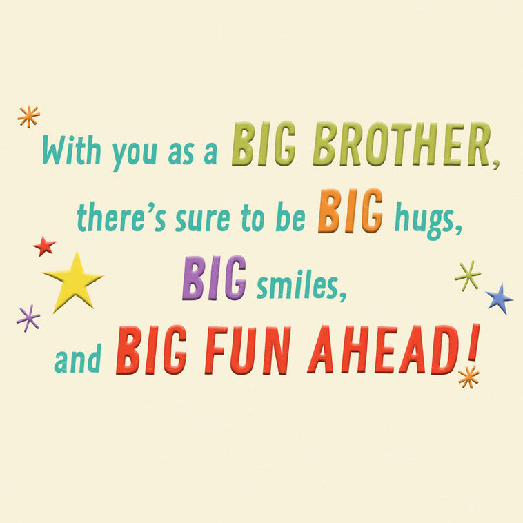 Hallmark Best Big Brother New Baby Card