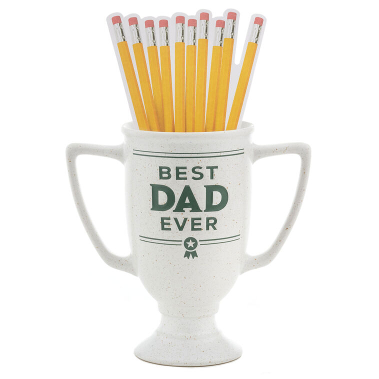 Hallmark Best Dad Ever Trophy Pencil Holder