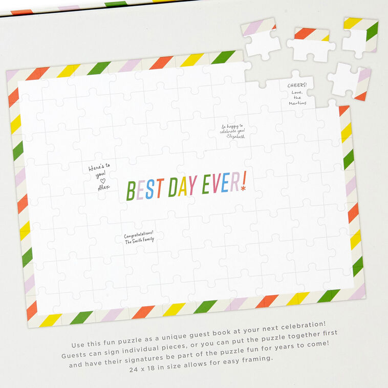 Hallmark Best Day Ever Guest Book Puzzle