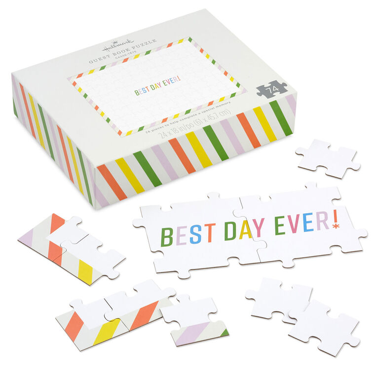 hallmark Best Day Ever Guest Book Puzzle