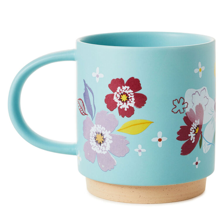 Hallmark Best Mom Ever Floral Mug 16 Oz