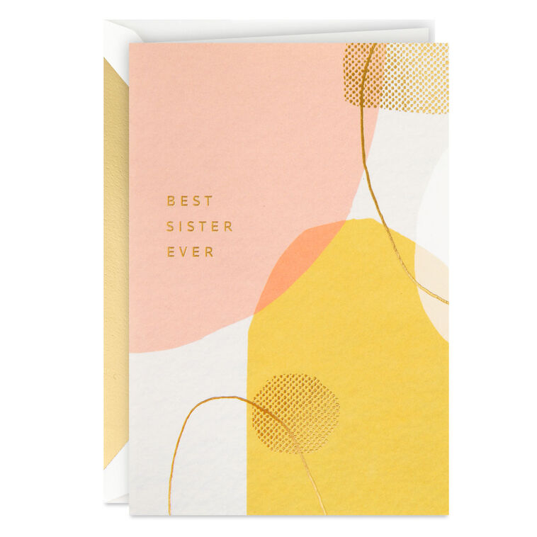hallmark Best Sister Ever Birthday Card