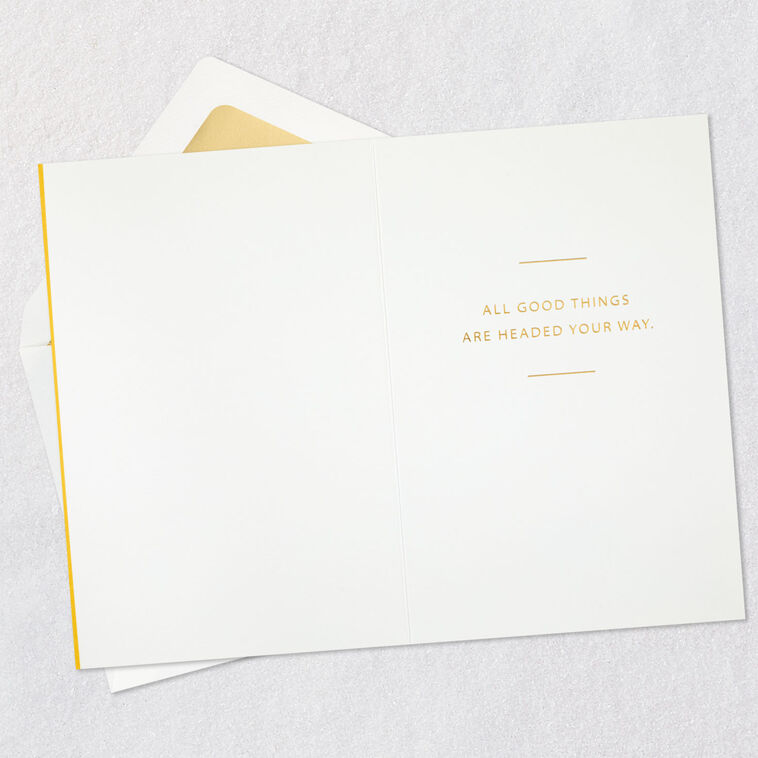 Hallmark Best Year Yet Gold Birthday Card