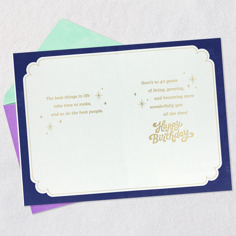 Hallmark Better Than Ever 40th Birthday Card