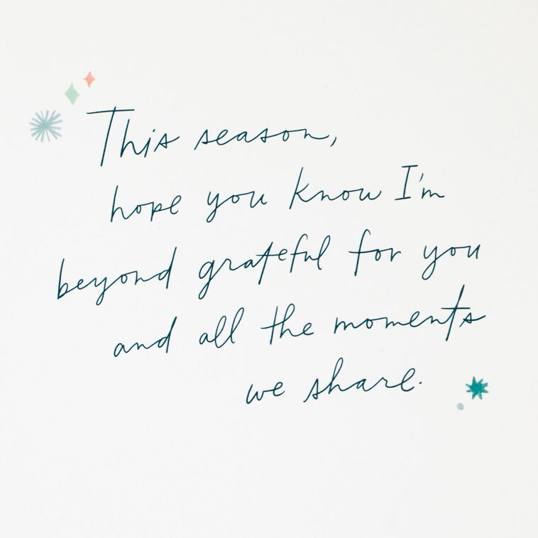 Hallmark Beyond Grateful For You Holiday Card