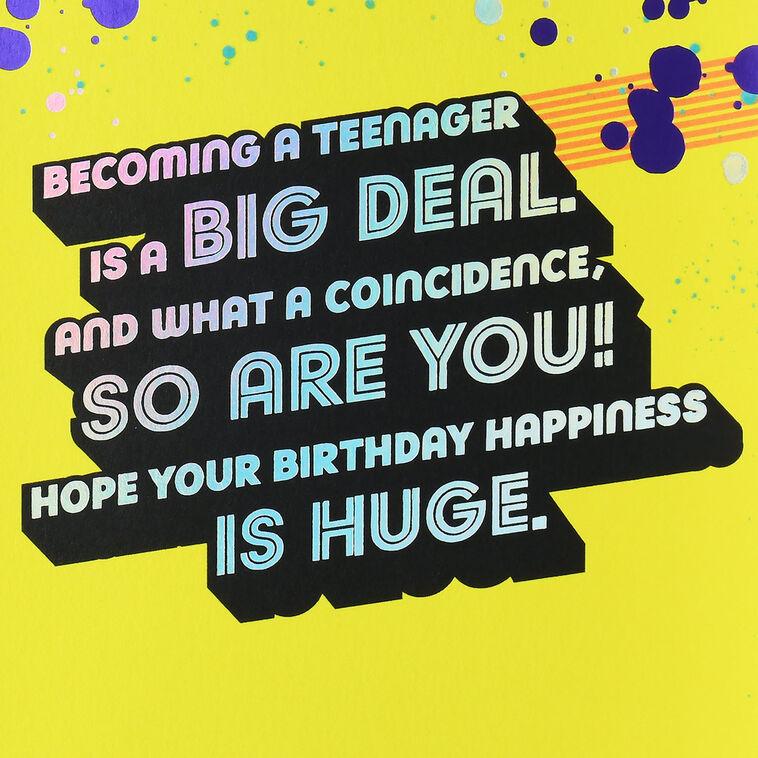 Hallmark Big Deal 13th Birthday Card