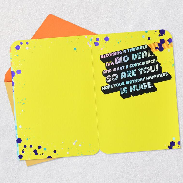 Hallmark Big Deal 13th Birthday Card