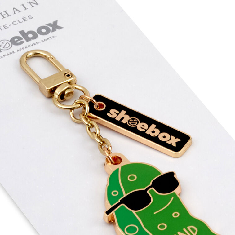Hallmark Big Dill Pickle Charm Keychain