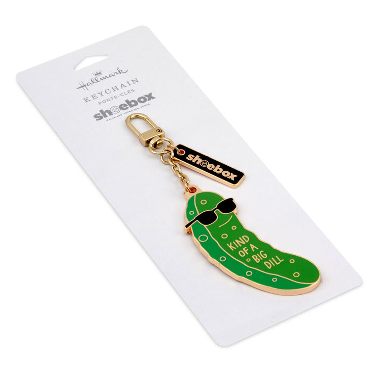 Hallmark Big Dill Pickle Charm Keychain