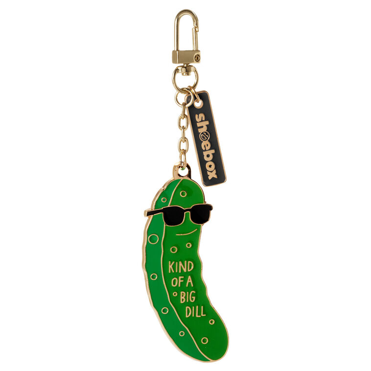 hallmark Big Dill Pickle Charm Keychain