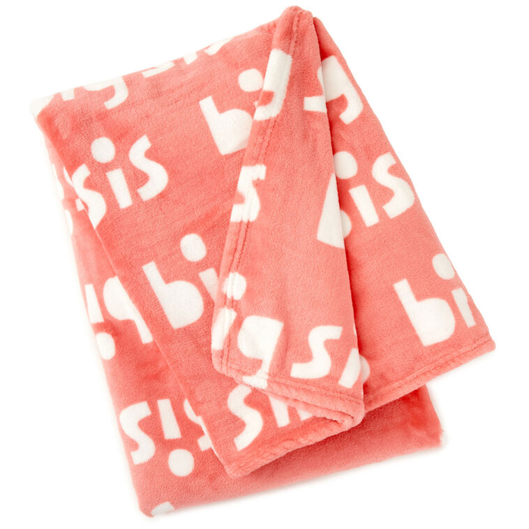 hallmark Big Sis Fleece Blanket 50x60