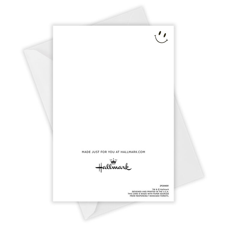 Hallmark Big Smiley Face Custom Card