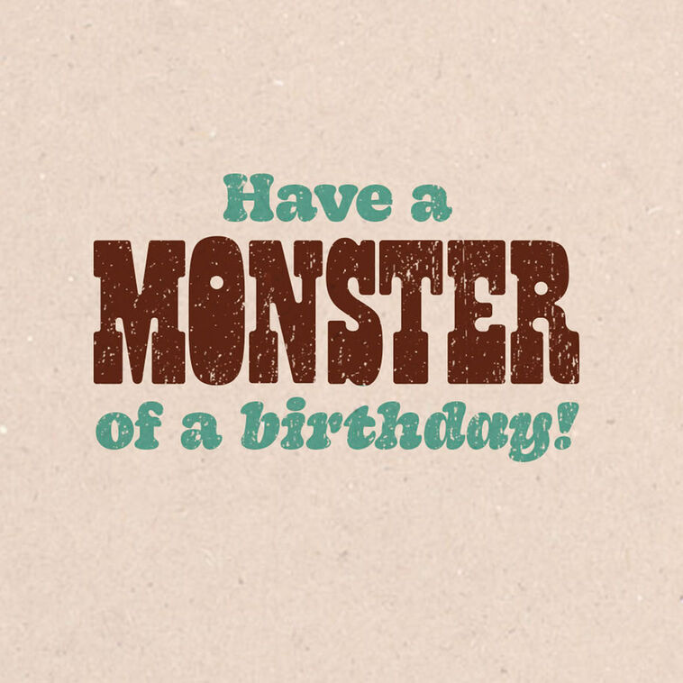 Hallmark Bigfoot Funny Musical Birthday Card