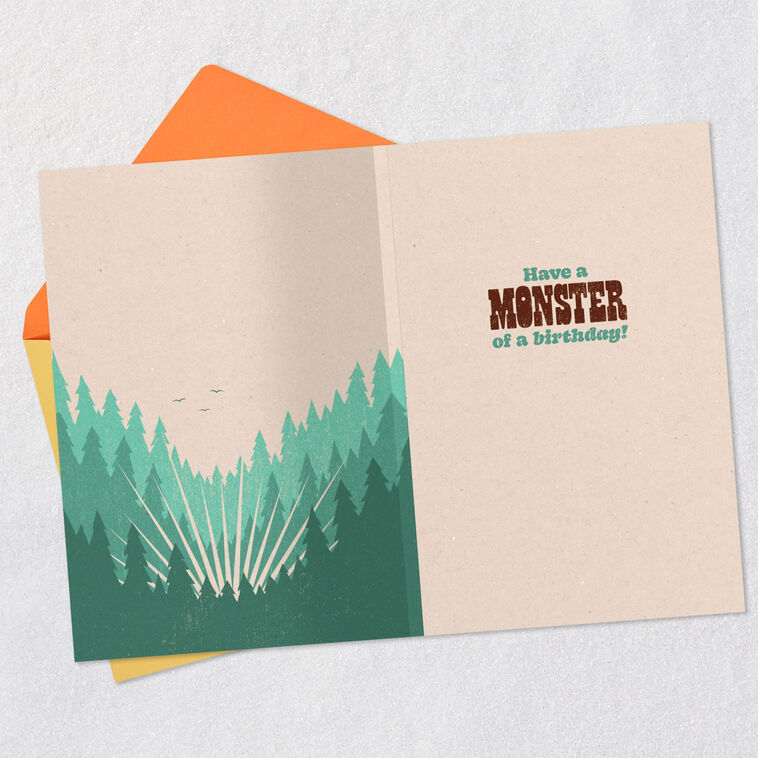 Hallmark Bigfoot Funny Musical Birthday Card