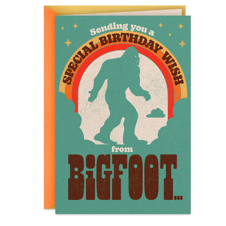 hallmark Bigfoot Funny Musical Birthday Card