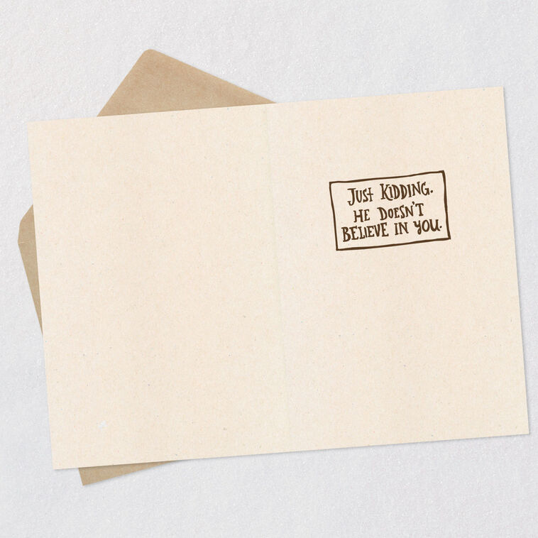 Hallmark Bigfoot Wishes Funny Birthday Card