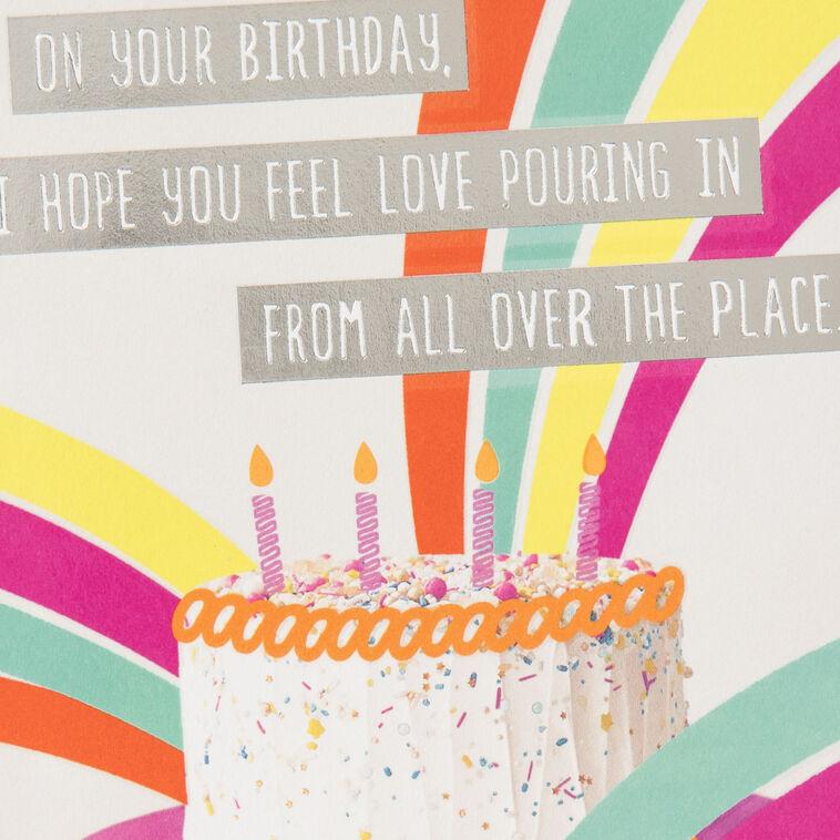 Hallmark Birthday Cake And Rainbows Birthday Card