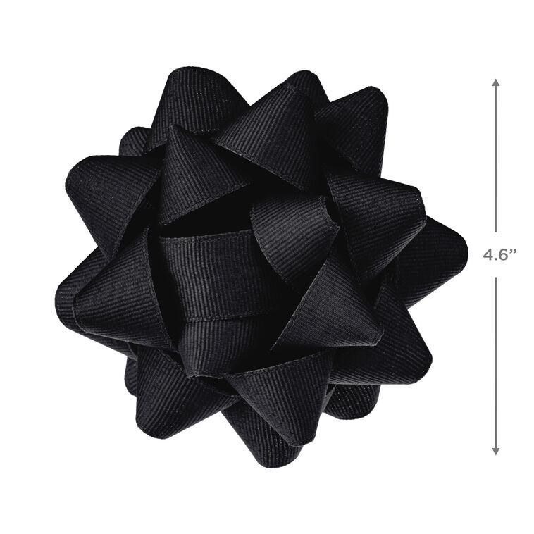 Hallmark Black Grosgrain Ribbon Gift Bow 4.6"