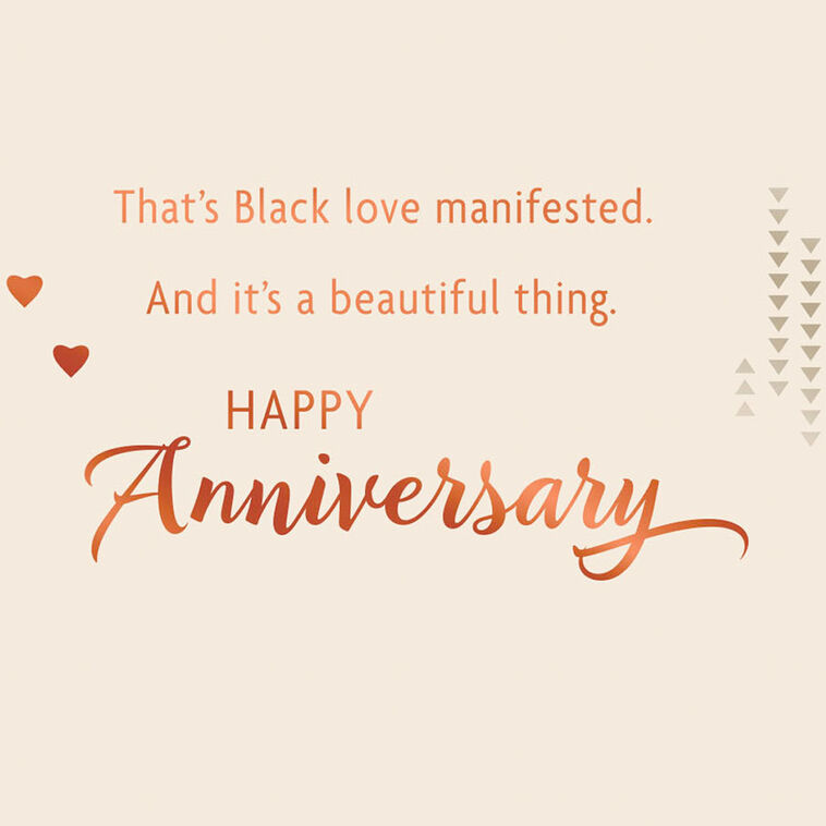 Hallmark Black Love Manifested Anniversary Card