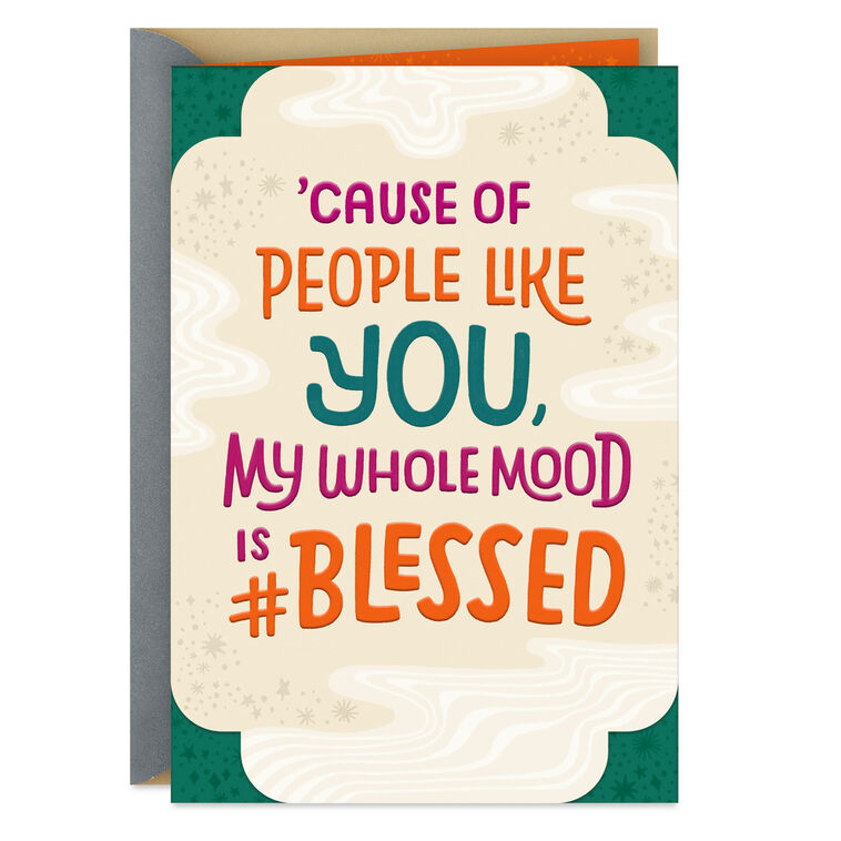 hallmark Blessed by People Like You Thank-You Card