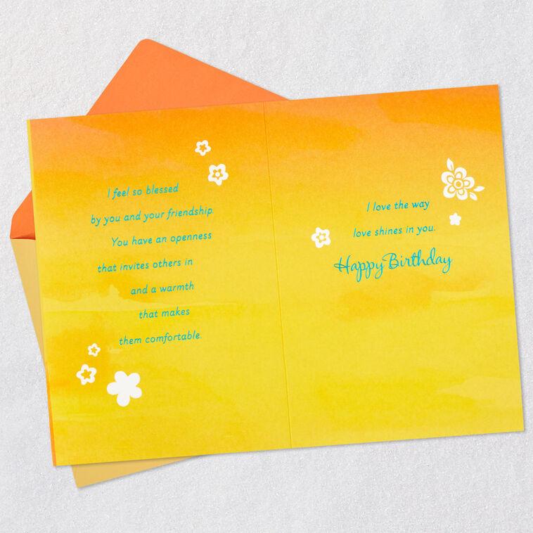 Hallmark Blessed By Your Friendship Birthday Card