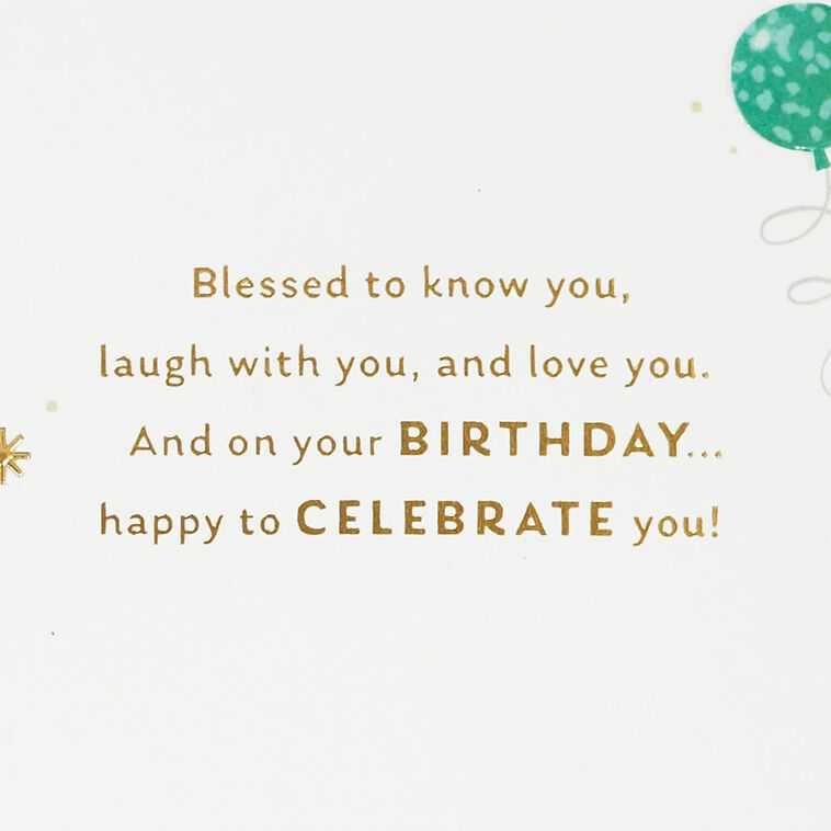 Hallmark Blessed To Know You Birthday Card