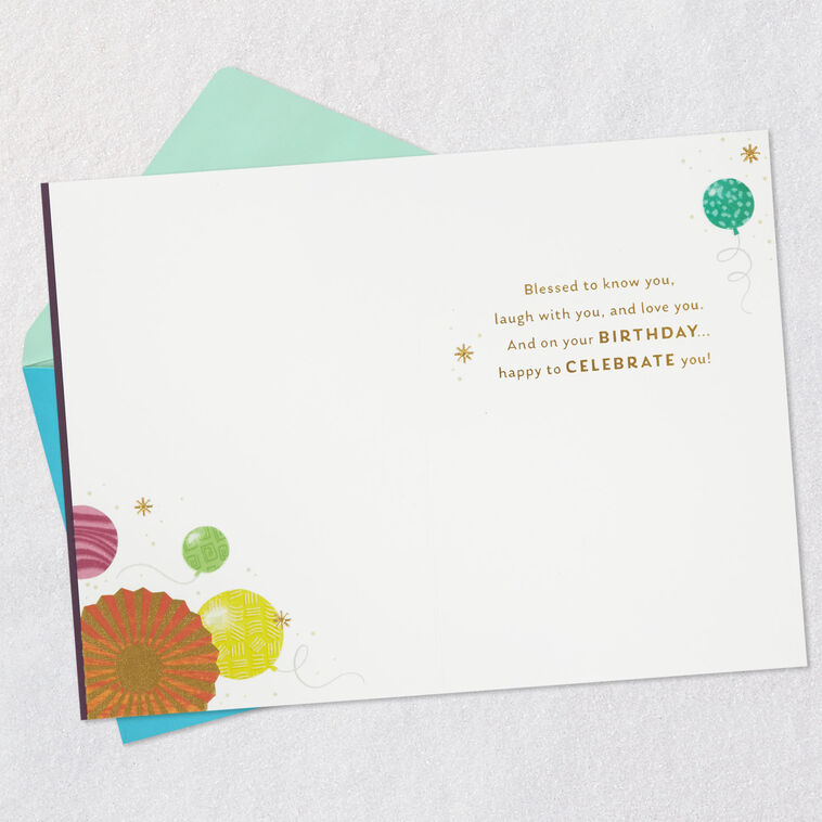 Hallmark Blessed To Know You Birthday Card