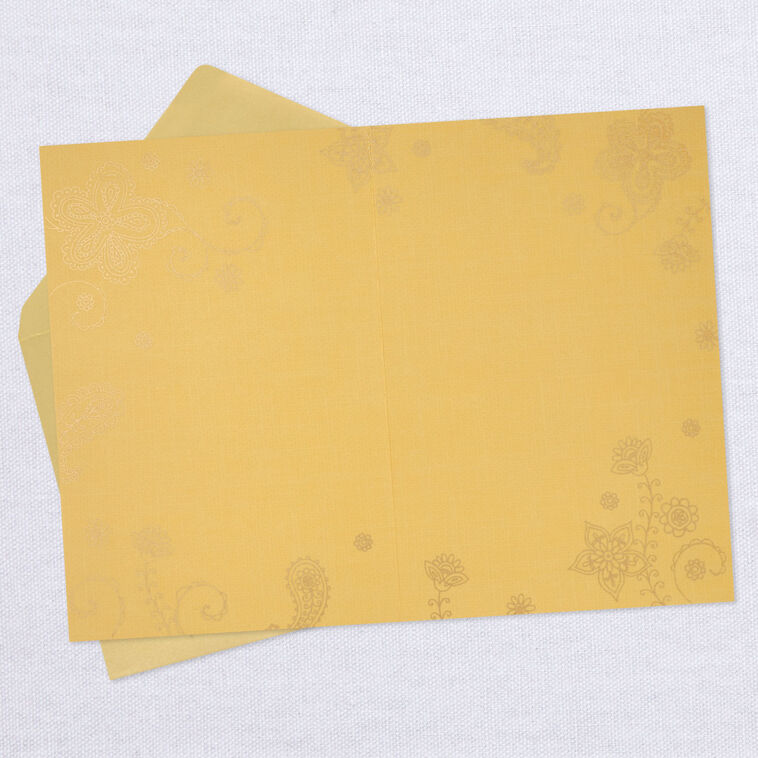Hallmark Blessings Paisley Elephant Blank Card