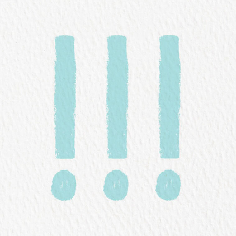 Hallmark Blue And Green Blank Thank-You Card