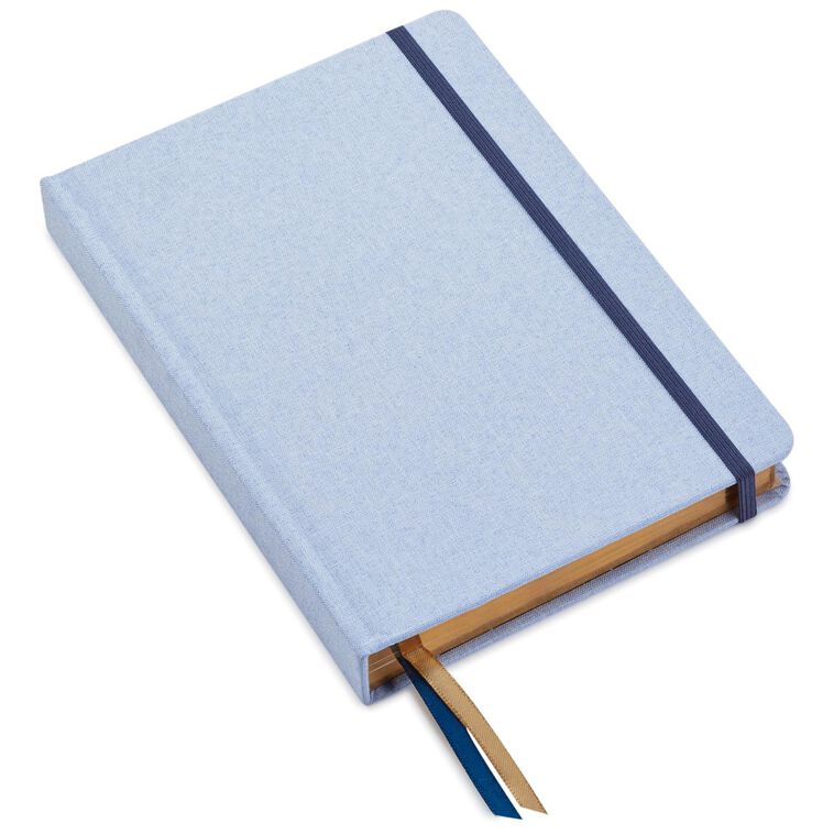 hallmark Blue Chambray Notebook