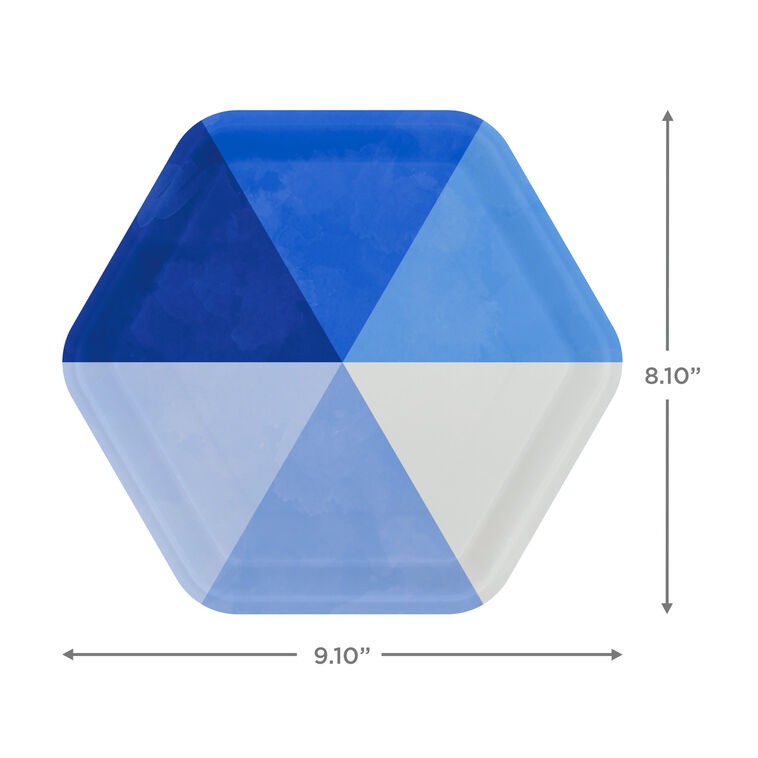 Hallmark Blue Pinwheel Dessert Plates Pack Of 8