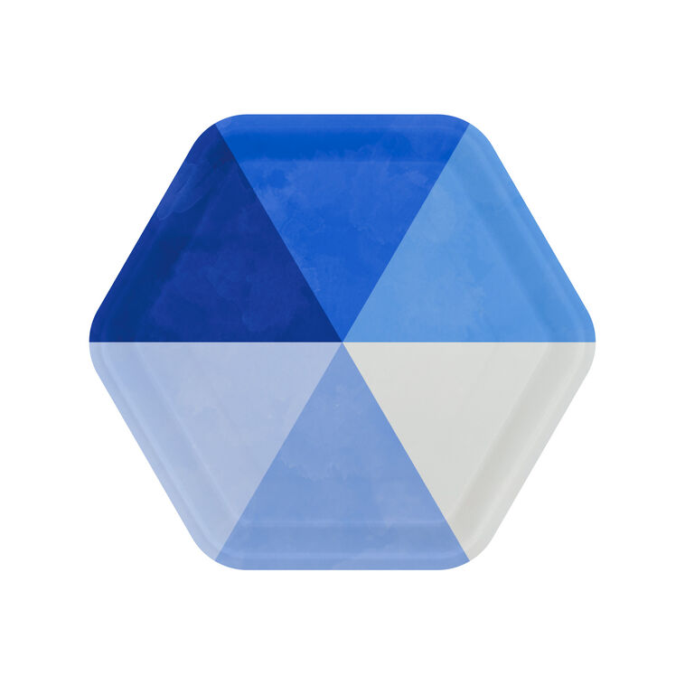 hallmark Blue Pinwheel Dessert Plates Pack of 8