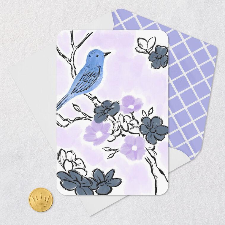 Hallmark Bluebird On Flowering Branch Blank Card