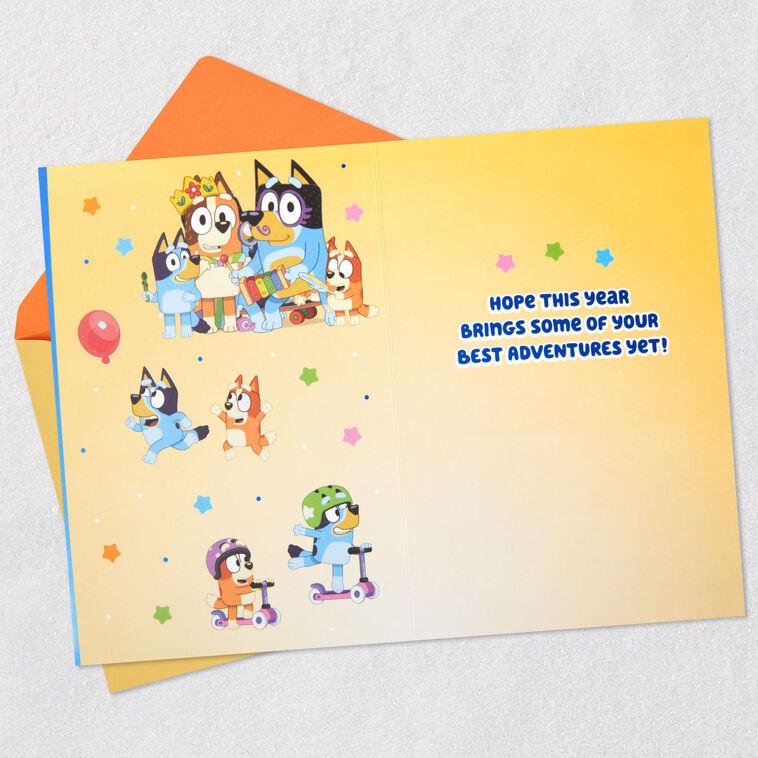 Hallmark Bluey Maximum Fun Birthday Card For Kids