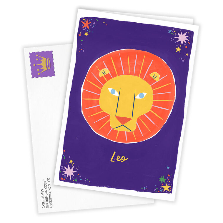 Hallmark Bold And Bright Leo Zodiac Custom Card