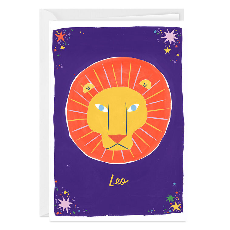hallmark Bold and Bright Leo Zodiac Custom Card