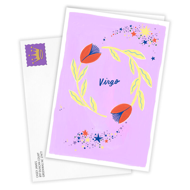 Hallmark Bold And Bright Virgo Zodiac Custom Card