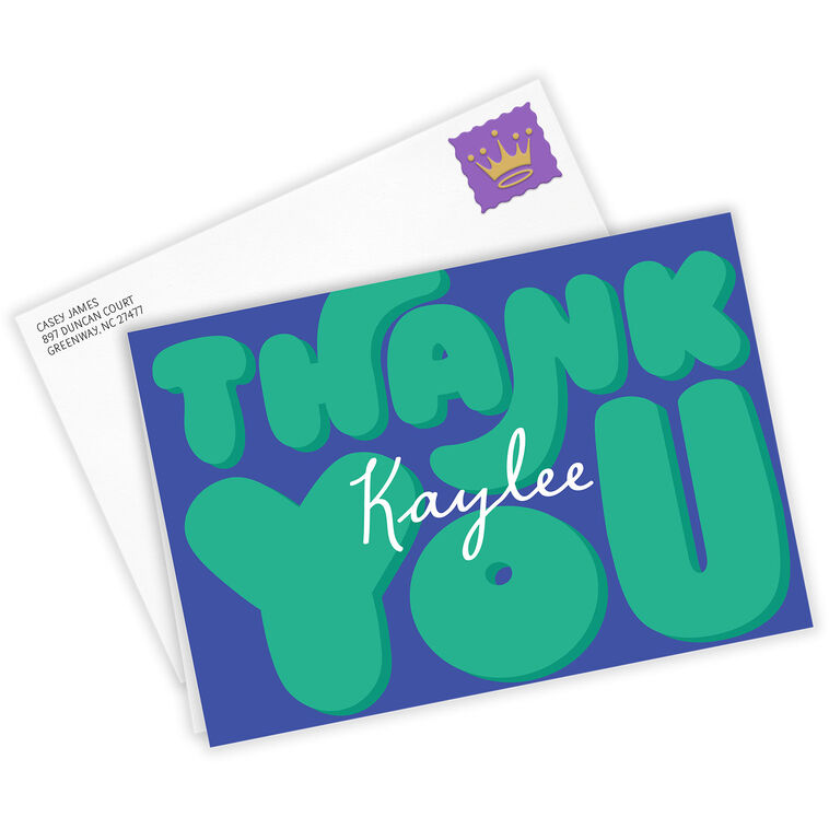 Hallmark Bold And Fun Custom Thank-You Card