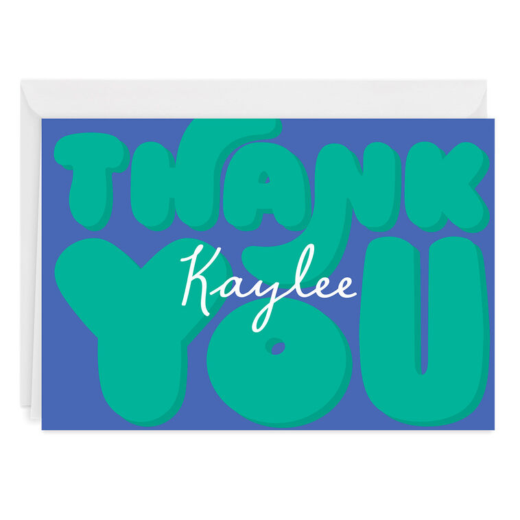 hallmark Bold and Fun Custom Thank-You Card