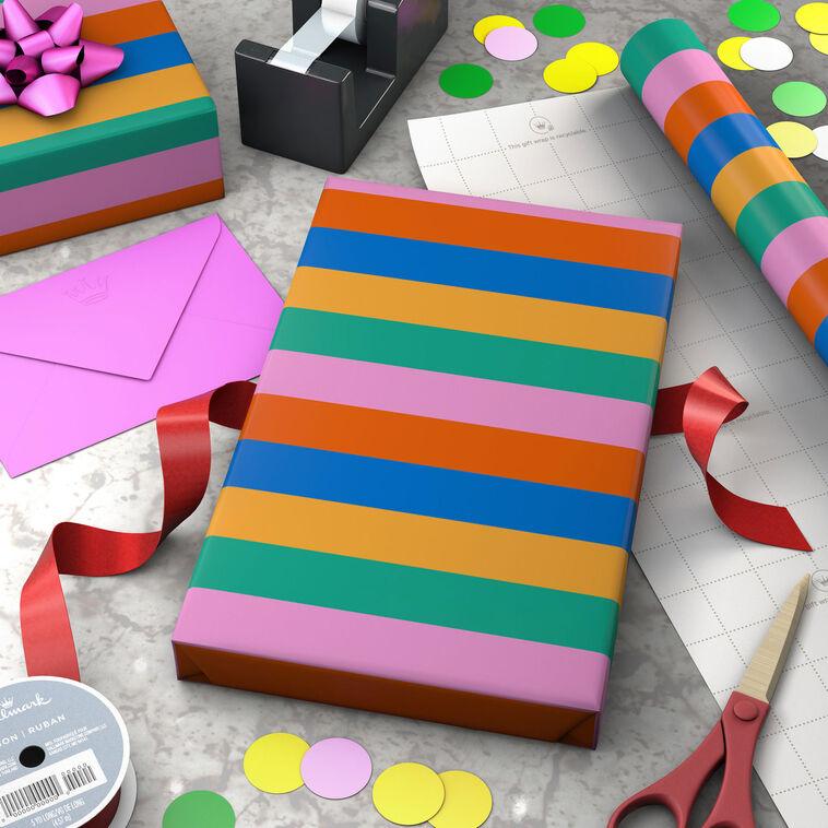 Hallmark Bold Stripes Wrapping Paper 20 Sq. Ft
