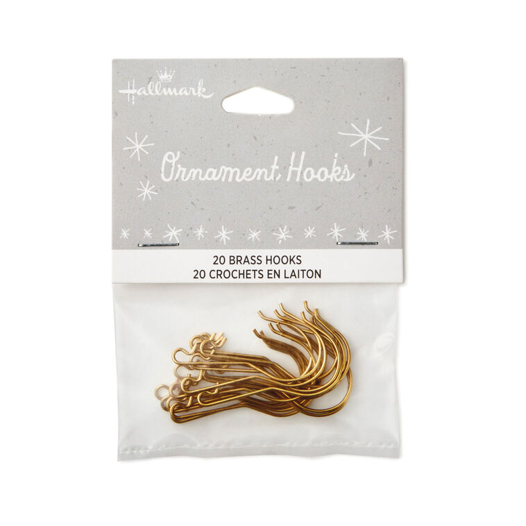 Hallmark Brass Ornament Hooks Set Of 20