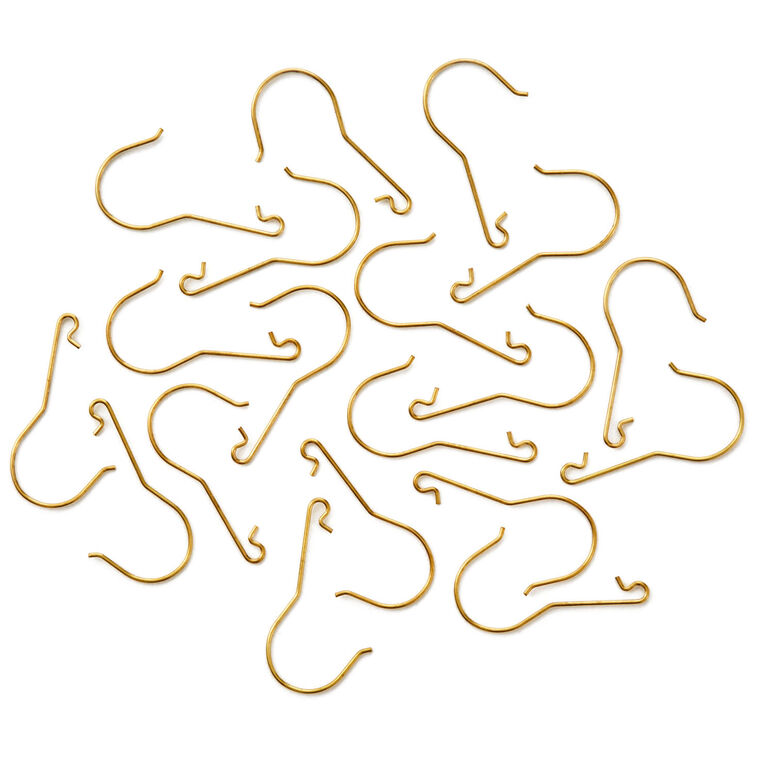 hallmark Brass Ornament Hooks Set of 20