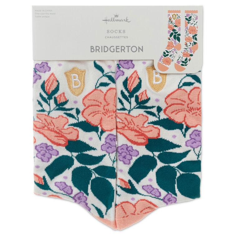 Hallmark Bridgerton Colorful Floral Socks