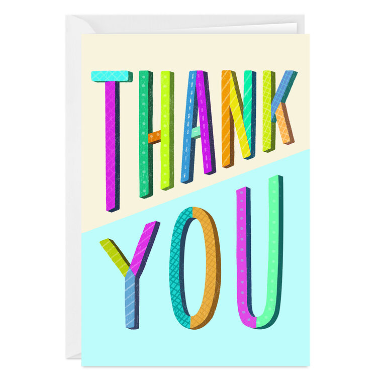 hallmark Bright and Bold Custom Thank-You Card