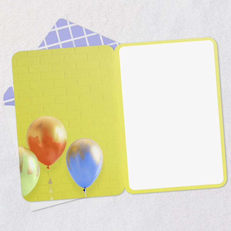 Hallmark Bright Balloons Blank Card