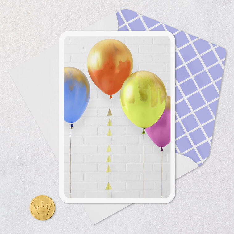 Hallmark Bright Balloons Blank Card