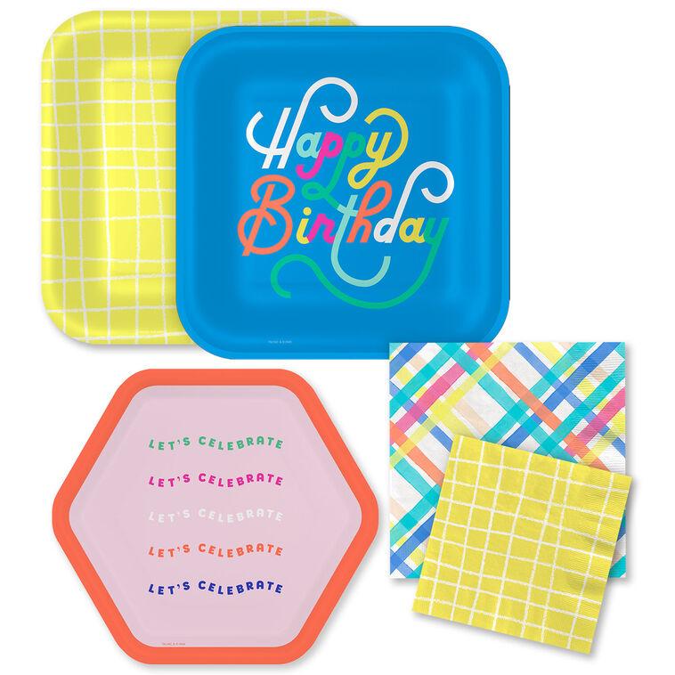hallmark Bright Birthday Party Essentials Set