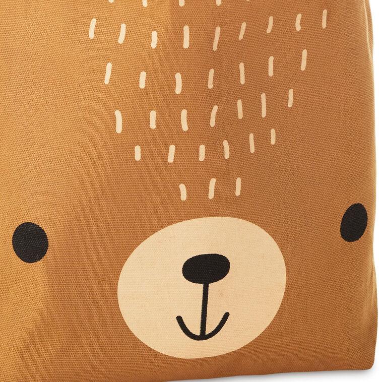 Hallmark Brown Bear Fabric Gift Bag